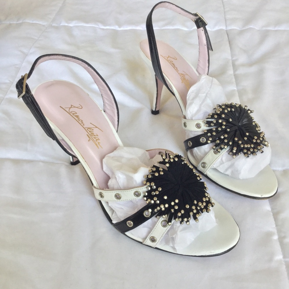 Eyelet Leather Sandals
